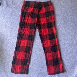 Old Navy Match The Fam Pajama Pants Medium Red‎ Black Buffalo Plaid Cotton